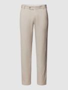 Slim fit stoffen broek met persplooien