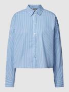 Exclusieve collectie - korte overhemdblouse met streepmotief