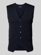 Gebreid gilet met V-hals