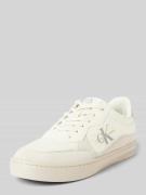 Leren sneakers met labeldetails model 'CLASSIC CUPSOLE LOW MIX'