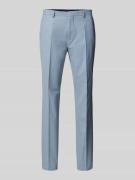 Slim fit pantalon met persplooien, model 'Hesten'