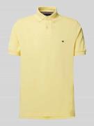 Regular fit poloshirt met labeldetail