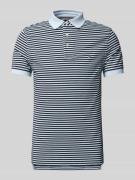 Slim fit poloshirt met logostitching, model '1985'