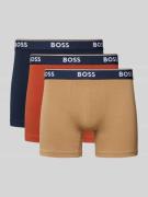 Boxershort met elastische band met label in een set van 3 stuks, model...