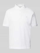 Regular fit poloshirt met logostitching, model 'Parris'