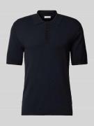 Slim fit poloshirt met ribboorden, model 'KARLO'