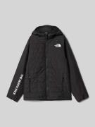 Gewatteerd jack met labelprint, model 'NEVER STOP'