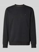 Sweatshirt met labelbadge, model 'Sharpe'