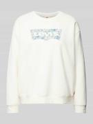 Sweatshirt met labelprint, model 'EVERYDAY'