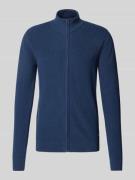 Cardigan met opstaande kraag, model 'CODFORD'