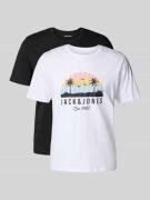 T-shirt met ronde hals