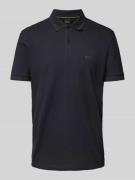 Poloshirt met labeldetail