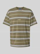 T-shirt met labelstitching, model 'Nostrilio'