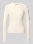 Shirt met lange mouwen en ronde hals, model 'Ginger'
