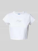 T-shirt met strass-steentjes, model 'Dome'