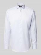 Slim fit zakelijk overhemd met kentkraag