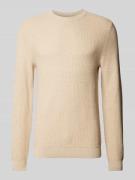 Regular fit gebreide pullover van zuiver katoen
