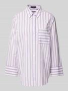 Overhemdblouse met borstzak