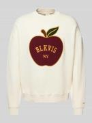 Sweatshirt met labelstitching