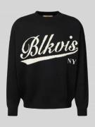 Gebreide pullover met ribboorden