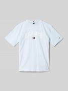 T-shirt met labelstitching, model 'VARSITY'