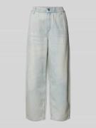 Wide leg jeans met elastische band