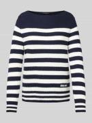 Gebreide pullover met labeldetail