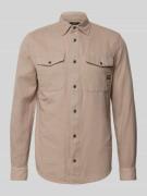 Slim fit vrijetijdsoverhemd met borstzakken, model 'Marine'
