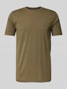 T-shirt met logostitching