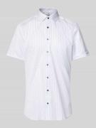 Slim fit zakelijk overhemd met all-over motief