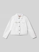 Jeansjack met labelpatch