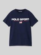 T-shirt met labelprint