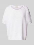 Gebreide pullover met ribboorden