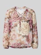 Regular fit blouse met V-hals