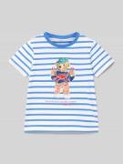 T-shirt met labelprint