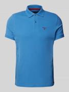 Slim fit poloshirt met labelstitching