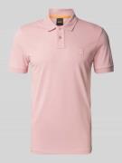 Slim fit poloshirt met labelbadge, model 'Passenger'