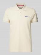 Regular fit poloshirt met labelprint