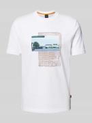 T-shirt met labelprint