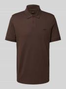 Regular fit poloshirt met labelstitching, model 'Interlock'