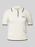 Regular fit poloshirt met structuurmotief