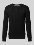 Gebreide pullover met ronde hals