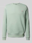 Sweatshirt met labeldetail