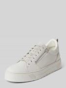 Sneakers van leer met sierritssluiting