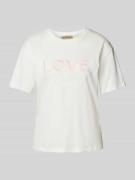 T-shirt met labelstitching