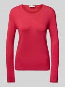 Gebreide pullover met ribboorden
