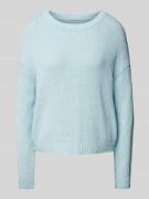 Gebreide pullover met ribboorden