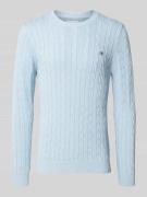 Gebreide pullover met ronde hals
