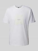 T-shirt met labelprint