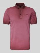 Slim fit poloshirt met labelstitching